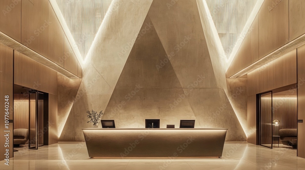 Fototapeta premium Modern Hotel Lobby Interior Design