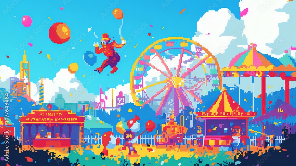 Pixelated Funfair Pixelated Funfair