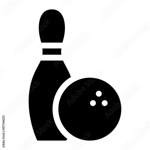 bowling ball and pin icon