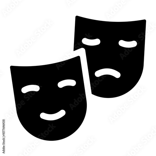 comedy and tragedy masks icon