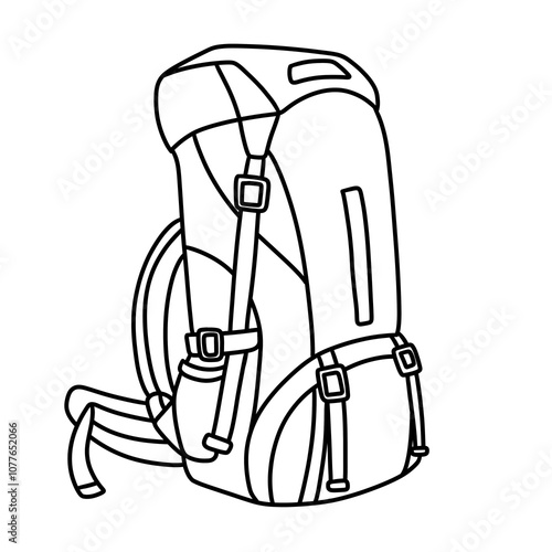 Hiking Bag Outline photo