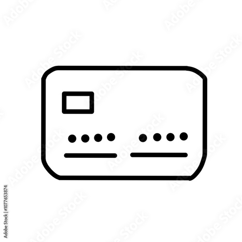 Contactless payment line icon