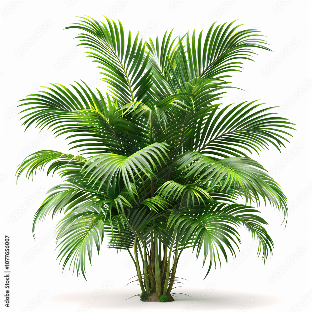 Fototapeta premium Palm tree isolated on white version 5