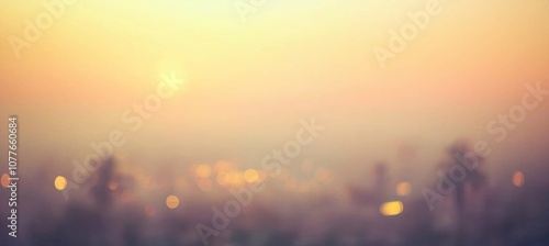 Golden hour sky with city rooftop view blur background with cityscape business corporate office building landscape blurry twilight night lights skyline nightlife bokeh for evening