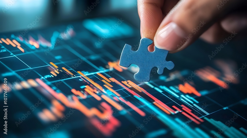 Puzzle piece being placed into a financial graph finding the right investment
Puzzle piece being placed into a financial graph finding the right investment