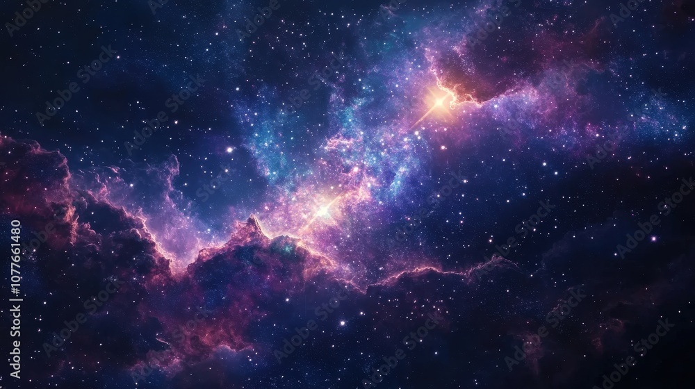 Naklejka premium The beauty of star clusters within constellations: Discuss how certain constellations contain dense star clusters like the Pleiades, and what makes them visually captivating.