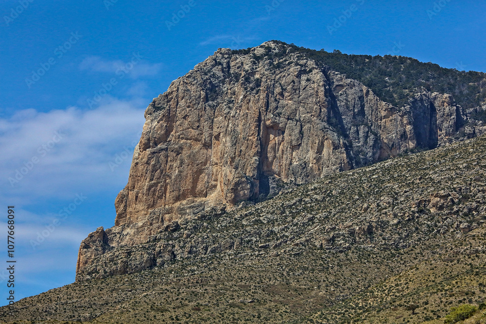 Naklejka premium Guadalupe Mountains National Park is in the vast Chihuahuan Desert of western Texas.
