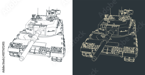 Leopard 2 german tank close up