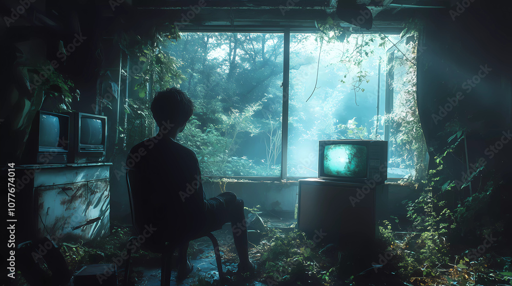 Lo-Fi music picture The background that goes well with the lo-fi music genre Generative AI Lo-Fi music picture The background that goes well with the lo-fi music genre Generative AI