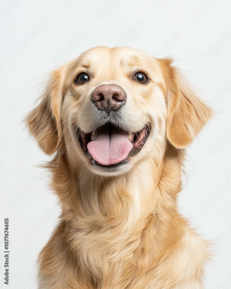 Golden Retriever Dog Portrait with Friendly Expression and Shiny Golden Fur, Ideal for Pet Lovers and Dog Enthusiasts
Golden Retriever Dog Portrait with Friendly Expression and Shiny Golden Fur, Ideal for Pet Lovers and Dog Enthusiasts