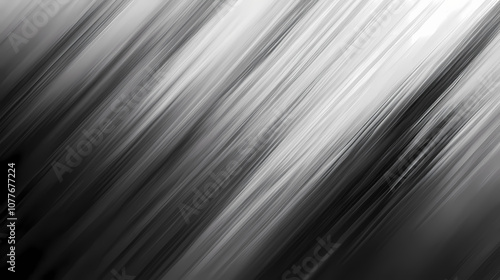 Dark black white grey grainy gradient background abstract dynamic monochrome noise texture backdrop wide banner. Monochrome. Illustration