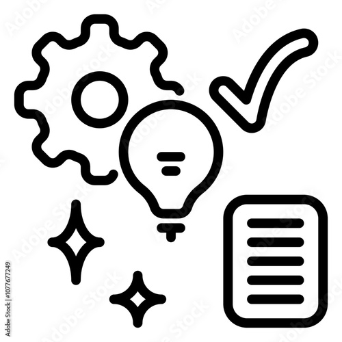 Idea icon, line icon style