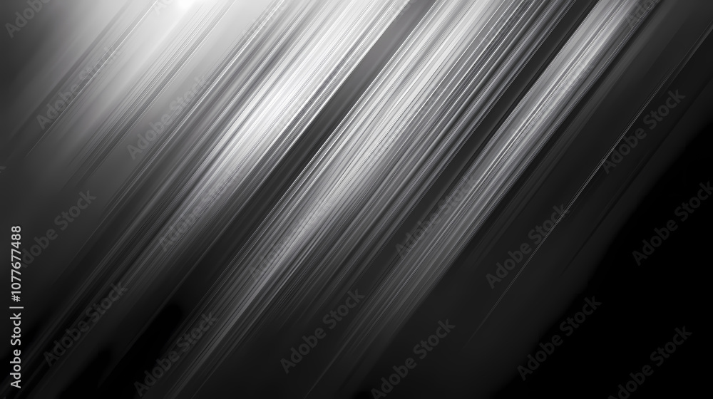 Fototapeta premium Dark black white grey grainy gradient background abstract dynamic monochrome noise texture backdrop wide banner size. Monochrome. Illustration