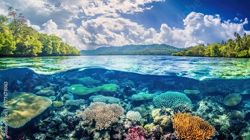 Tropical Paradise: Underwater and Above