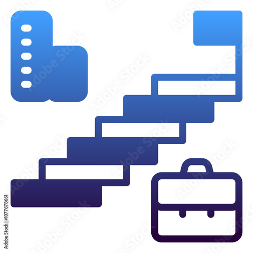 Career icon, gradient icon style