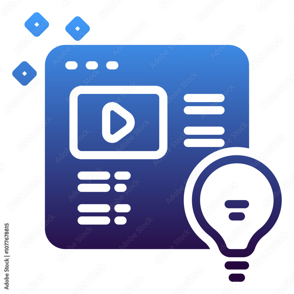 Content icon, gradient icon style Content icon, gradient icon style