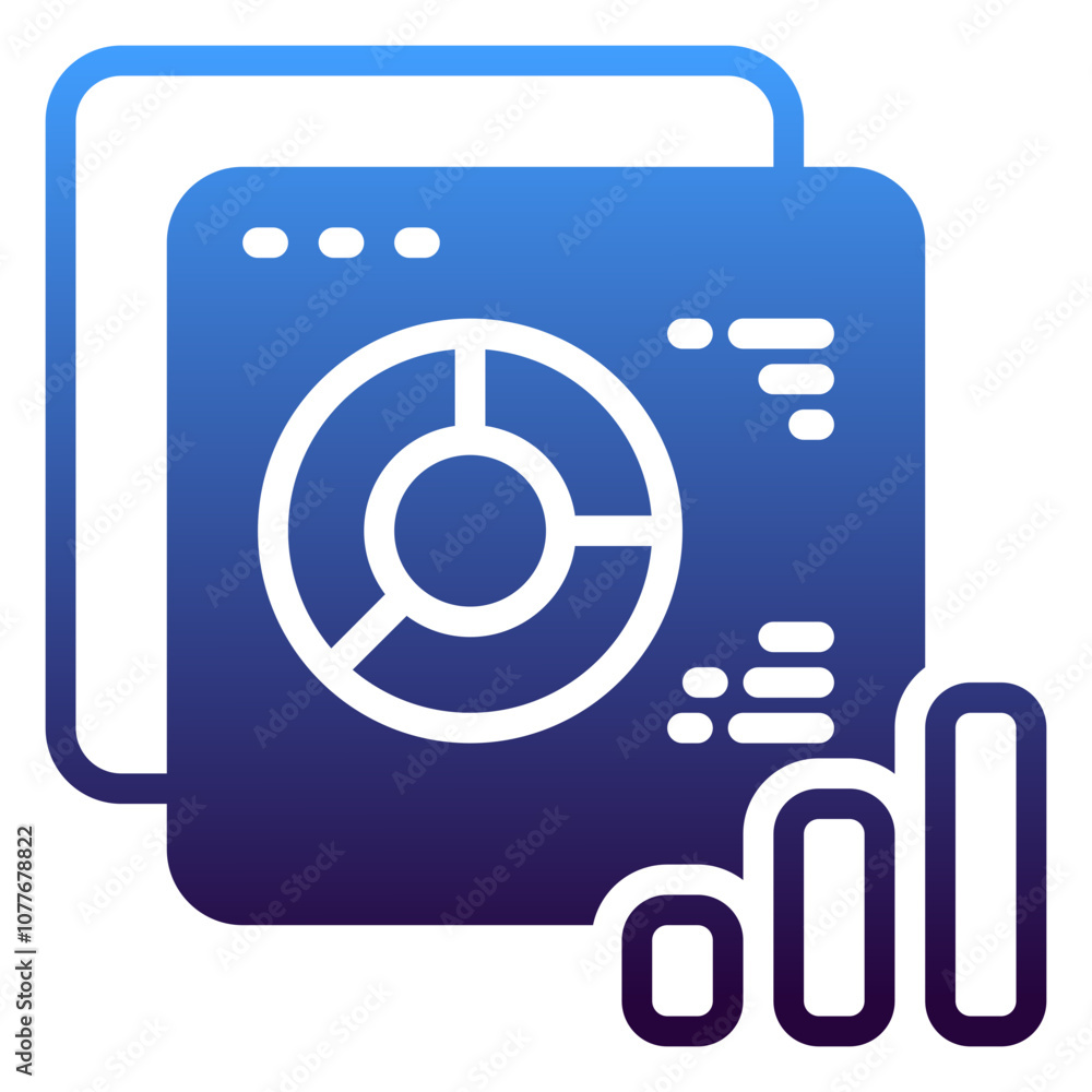 Web icon, gradient icon style Web icon, gradient icon style