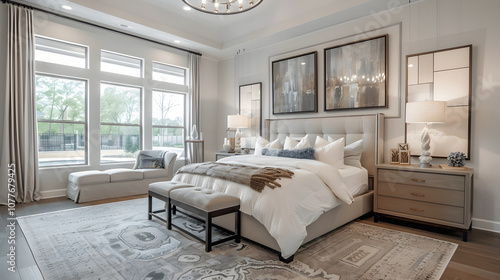 Wallpaper Mural Opulence Meets Minimalism – Modernistic Master Bedroom Design Torontodigital.ca