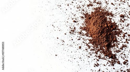 Natural Soil and Dirt Pile Isolated on a White Background Ideal for Environmental and Agriculture Projects