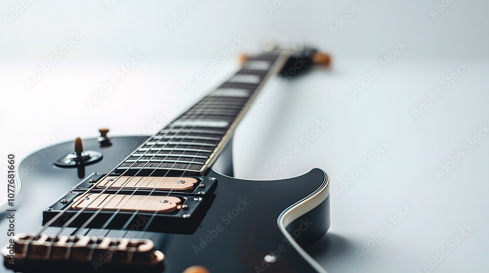 Electric Guitar Isolated on a White Background Showcasing Its Sleek Design and Clear Details, Ideal for Music, Art, and Professional Presentations Electric Guitar Isolated on a White Background Showcasing Its Sleek Design and Clear Details, Ideal for Music, Art, and Professional Presentations