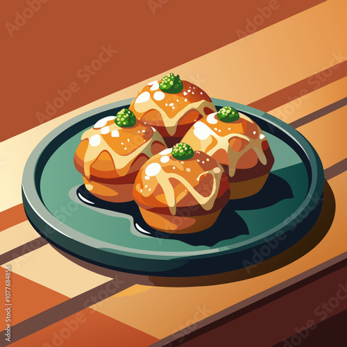 japanese food, takoyaki