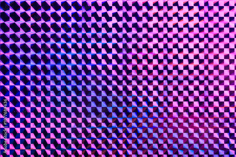 A colorful pattern of squares and triangles A colorful pattern of squares and triangles