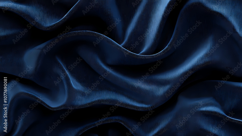 Obraz premium Opace rough monochrome uniform velvet dark blue background screen texture. Monochrome. Illustration