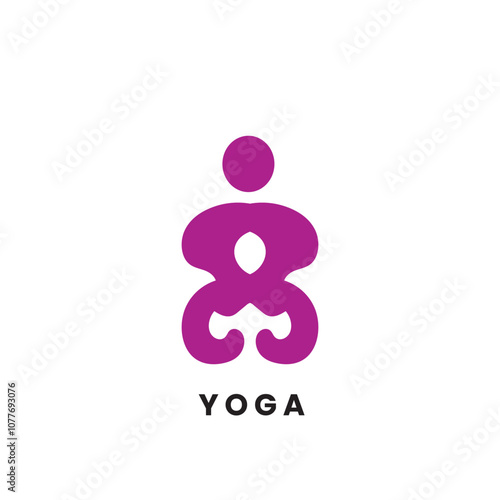 Harmony of Body and Soul for Peace and Serenity,Yoga Logo Realizing  Perfect for Your Business