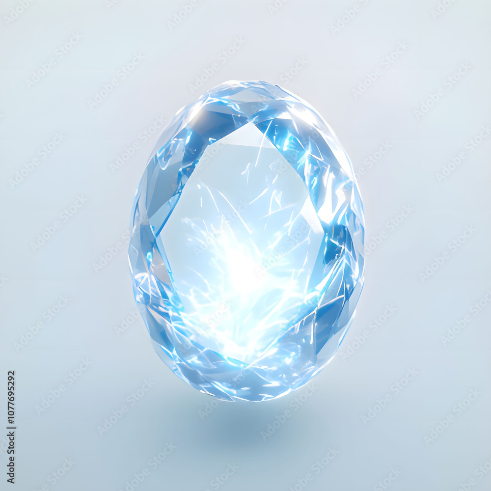 a blue egg with a large blue egg on the bottom. Generative AI a blue egg with a large blue egg on the bottom. Generative AI