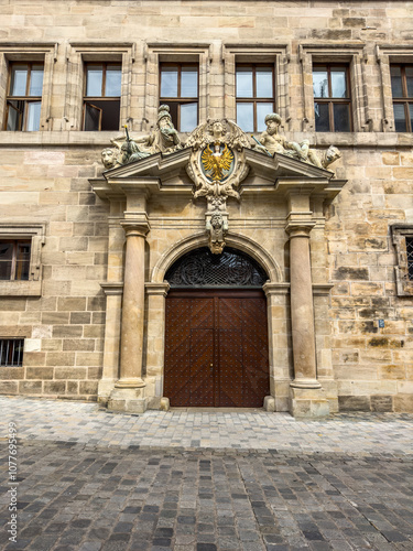 Entrance of the Medieval Dungeons building (Mittelalterliche Lochgefängnisse) in Nuremberg photo