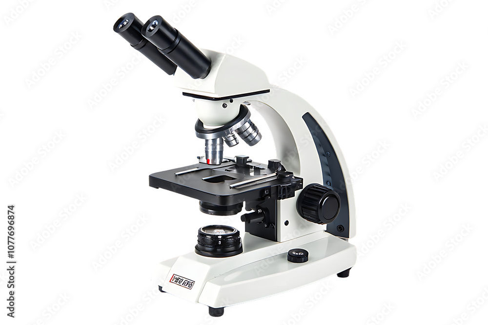 microscope isolated on white background microscope isolated on white background