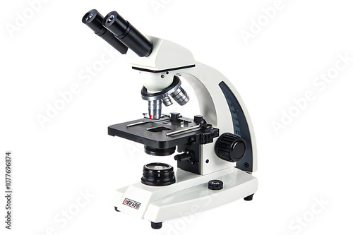 microscope isolated on white background