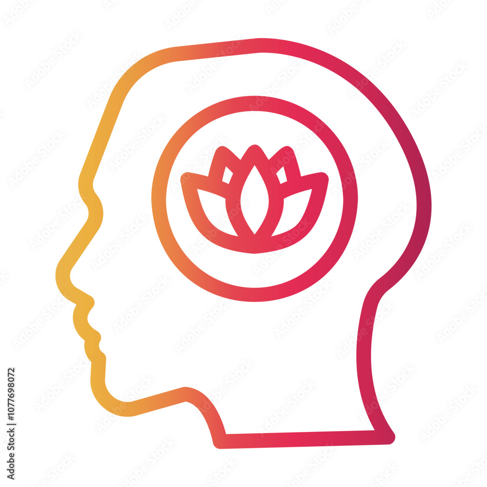 Fototapeta premium relaxation Line Gradient Icon