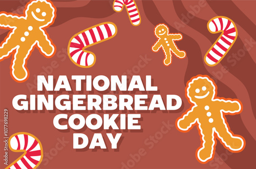 National Gingerbread cookie day with delicious gingerbread cookies
