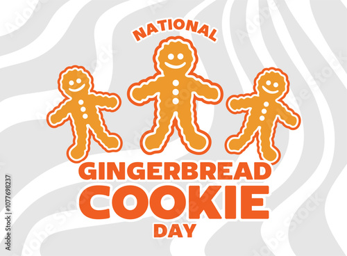 National Gingerbread cookie day with delicious gingerbread cookies