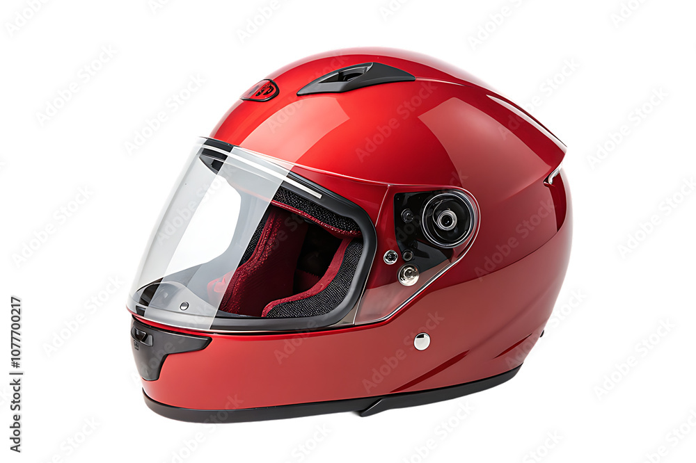 Fototapeta premium motorcycle helmet isolated on white background