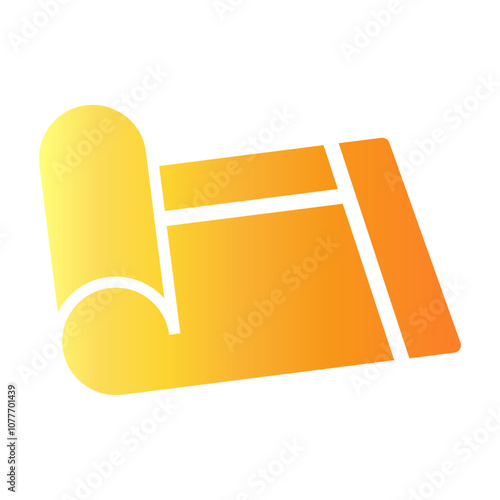 yoga mat Gradient icon