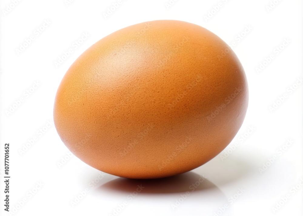Isolated Egg on White with Copy Space Isolated Egg on White with Copy Space