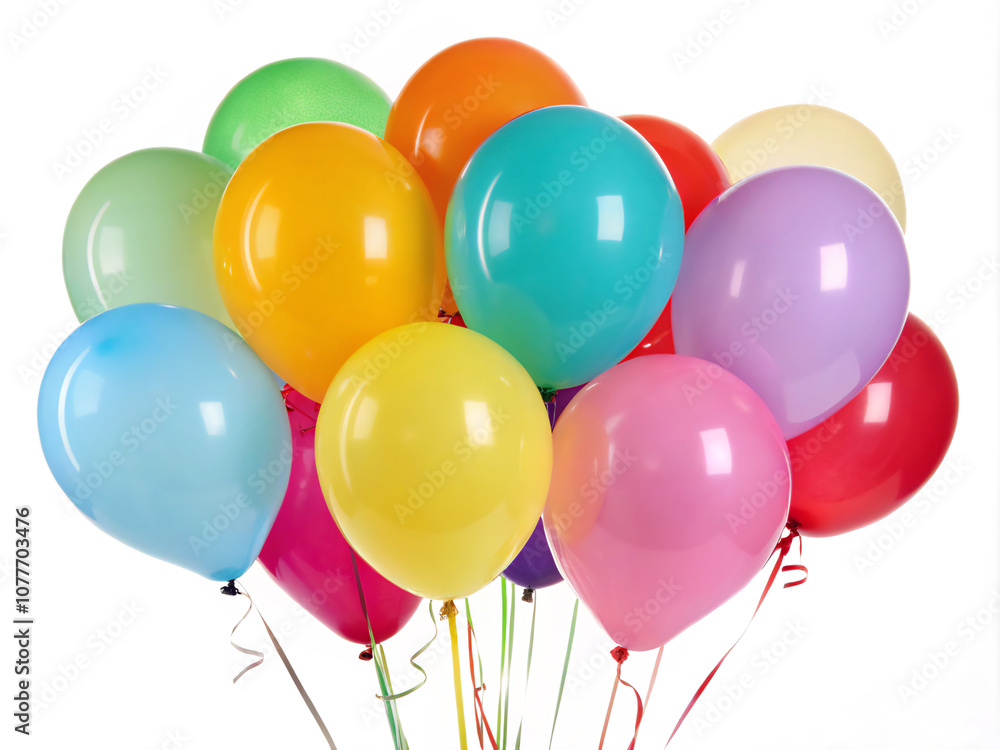 colorful balloons isolated on white colorful balloons isolated on white