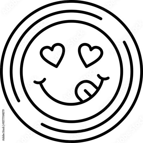 Smile with Love Eyes Icon