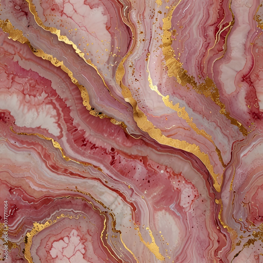Abstract Pink and Gold Marble Texture, Elegant Fluid Art Design Abstract Pink and Gold Marble Texture, Elegant Fluid Art Design
