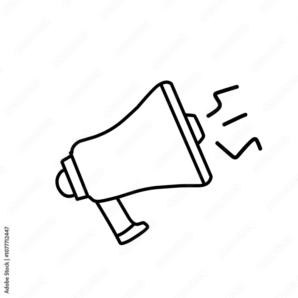 Megaphone line icon Megaphone line icon