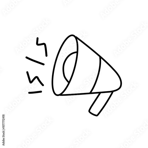Megaphone line icon