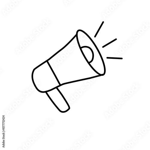 Megaphone line icon