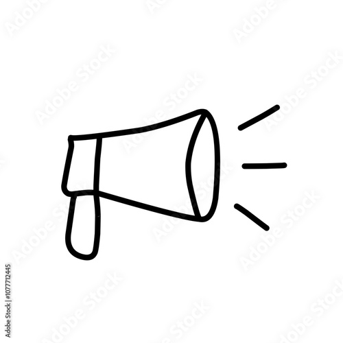 Megaphone line icon