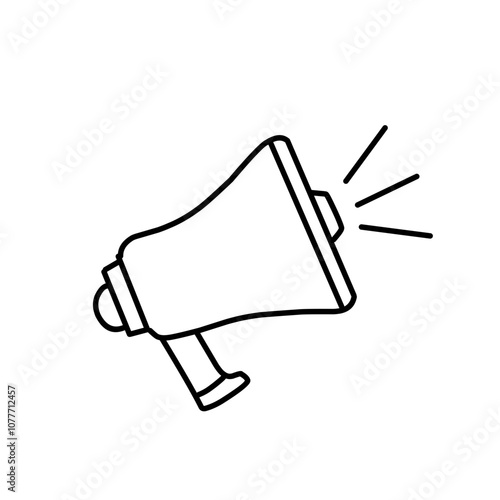 Megaphone line icon