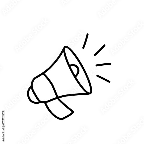 Megaphone line icon