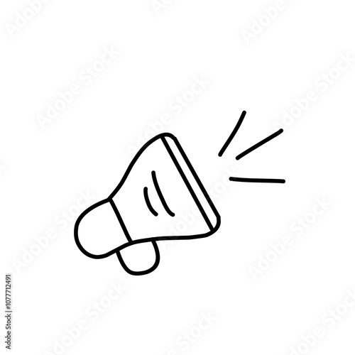 Megaphone line icon