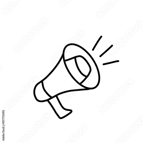 Megaphone line icon