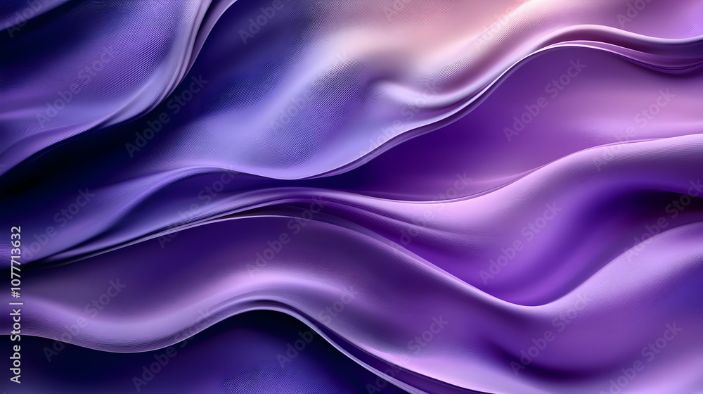 Obraz premium Purple Abstract 3D Wavy Background